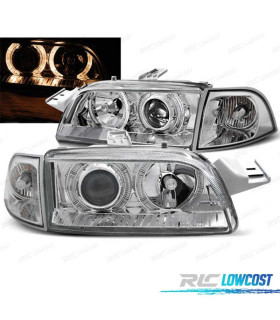 FARI PER FIAT PUNTO 93-99 ANGEL EYES FONDO CROMATO AUT.