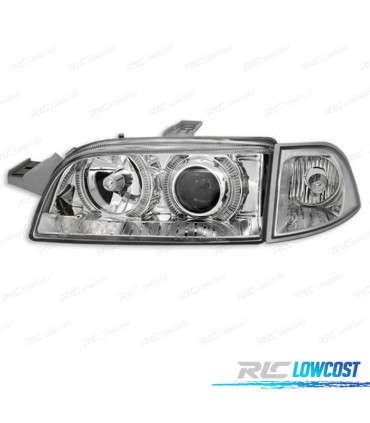 FARI PER FIAT PUNTO 93-99 ANGEL EYES FONDO CROMATO AUT.