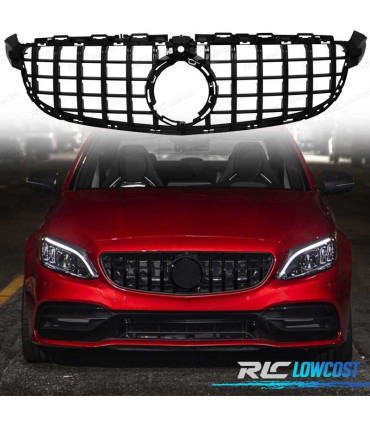 GRIGLIA MERCEDES W205 15-17 AMG GT NERO LUCIDO CON TELECAMERA