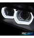 FARI XENON AFS ANGEL EYES U 3D LED BMW E90 E91 08-12 FONDO NERO
