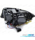 FARI XENON AFS ANGEL EYES U 3D LED BMW E90 E91 08-12 FONDO NERO