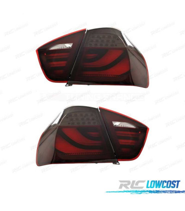 FANALI PER BMW E91 05-08 LED ROSSO SCURO AFFUMICATO