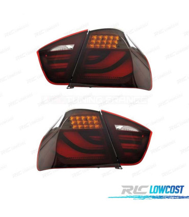 FANALI PER BMW E91 05-08 LED ROSSO SCURO AFFUMICATO