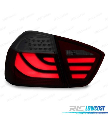 FANALI PER BMW E91 05-08 LED ROSSO SCURO AFFUMICATO