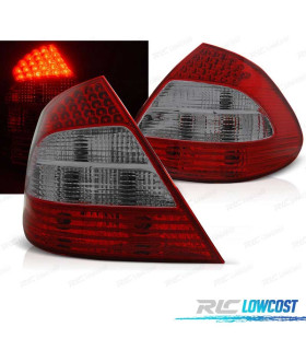 FANALI PER MERCEDES CLASSE E W211 02-06 LED ROSSO AFFUMICATO