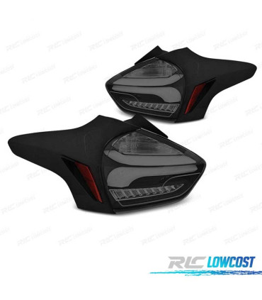 FANALI FORD FOCUS MK3 15-18 A LED DINAMICI NERO FUMÉ