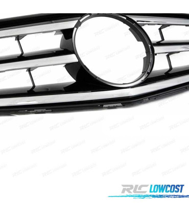 GRIGLIA PER MERCEDES CLASSE C W204 S204 07-14 NERO CROMATO