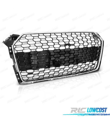 GRIGLIA PER AUDI A5 16-19 PDC LOOK RS5 CROMATO NERO