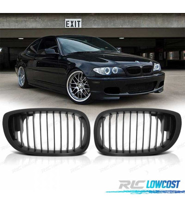 GRIGLIE PER BMW E46 03-06 COUPE CABRIO NERO OPACO