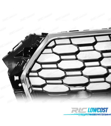 GRIGLIA PER AUDI A4 B9 15-19 NERO CROMATO LOOK RS4