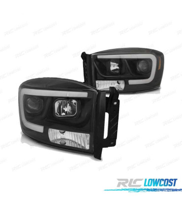 FARI PER DODGE RAM 06-08 LUCE DIURNA A LED NERO