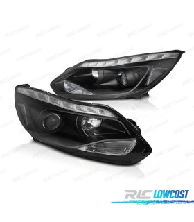 FARI FORD FOCUS MK3 11-14 LUCE DIURNA A LED NERI