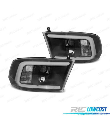 FARI PER DODGE RAM 09-18 LUCE DIURNA A LED NERO