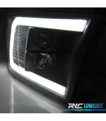 FARI PER DODGE RAM 09-18 LUCE DIURNA A LED NERO