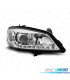 FARI PER OPEL ASTRA G 97-04 LUCE DIURNA A LED CROMATI