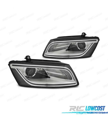 FARI PER AUDI Q5 12-17 LUCE DIURNA DRL CROMATO