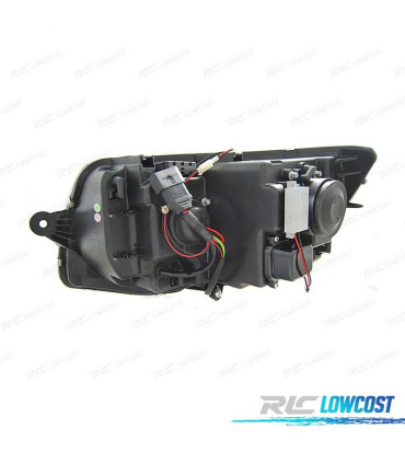 FARI PER VOLKSWAGEN VW T6 15-19 LUCE DIURNA DRL NERO DINAMICI