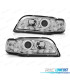 FARI PER VOLVO S40 V40 96-00 LUCE DIURNA LED CROMATI