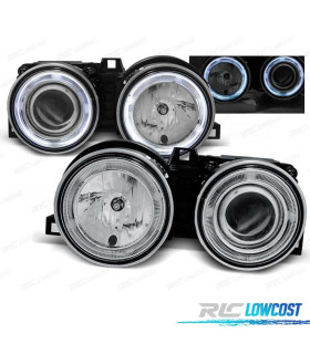 FARI PER BMW E30 82-94 ANGEL EYES CROMATI CCFL