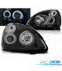 FARI PER RENAULT CLIO 01-05 ANGEL EYES CCFL FONDO NERO