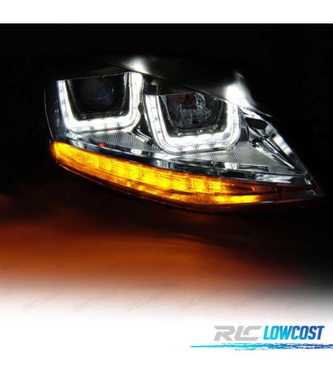 FARI PER VOLKSWAGEN VW GOLF 7 VII LOOK GTI LED LUCE DIURNA 12-17