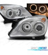 FARI PER OPEL ASTRA H 04-09 ANGEL EYES FONDO CROMATO