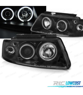 FARI VOLKSWAGEN VW PASSAT B5 3B 96-00 ANGEL EYES CCFL NERO