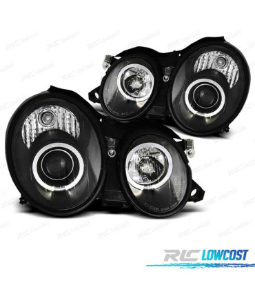 FARI MERCEDES CLASSE CLK W208 98-02 ANGEL EYES CCFL FONDO NERO
