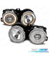 FARI PER BMW SERIE 3 E30 82-94 ANGEL EYES FONDO CROMATO