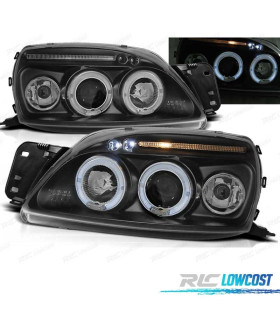 FARI FORD FIESTA 99-02 ANGEL EYES SFONDO NERO