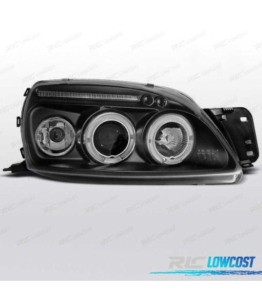 FARI FORD FIESTA 99-02 ANGEL EYES SFONDO NERO