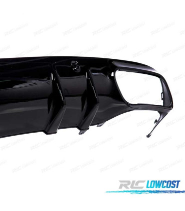 DIFFUSORE MERCEDES CLASSE C C205 COUPÉ 14-18 AMG PDC + TERMINALI DI SCARICO CROMATI