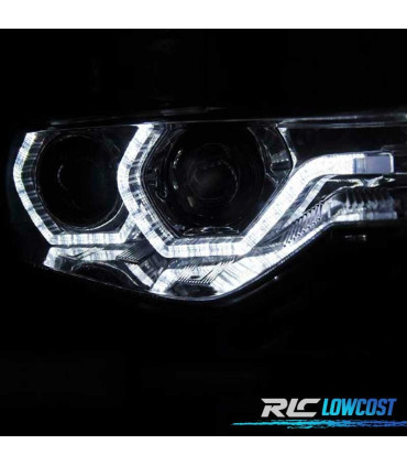 FARI BMW F30 F31 11-15 XENON AFS ANGEL EYES LED DRL CROMATO
