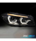 FARI BMW F10 F11 10-13 XENON AFS ANGEL EYES 3D LED DRL DINAMICI NERI