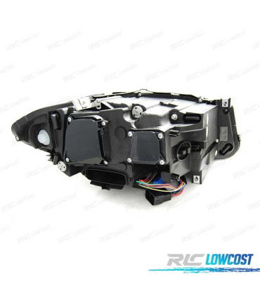 FARI BMW F10 F11 10-13 XENON AFS ANGEL EYES 3D LED DRL DINAMICI NERI