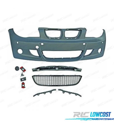 PARAURTI ANTERIORE BMW E81 E87 E82 E88 04-11 LOOK M PDC