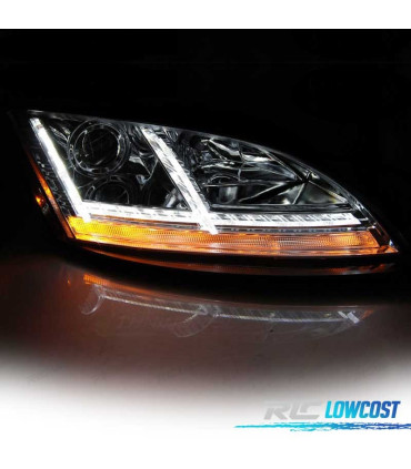 FARI PER AUDI TT 8J 06-10 XENON LUCE DIURNA LED DINAMICI AFS CROMATI