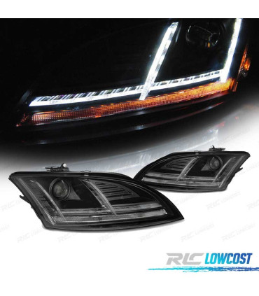 FARI PER AUDI TT 8J 10-14 XENON LUCE DIURNA LED DINAMICI AFS NERO