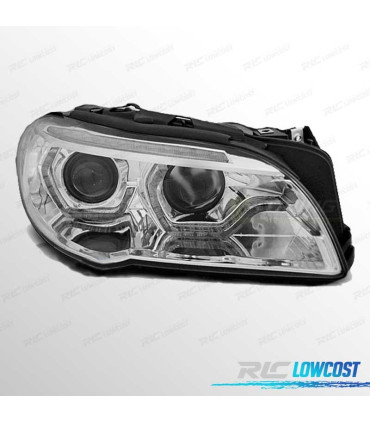 FARI BMW F10 F11 10-13 XENON OCCHI ANGEL LED 3D DRL DINAMICI CROMATI