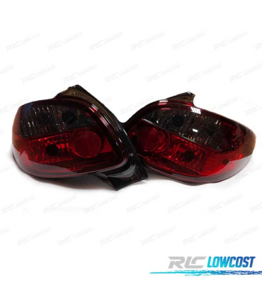 FANALI PER PEUGEOT 206 98-09 ROSSO GRIGIO