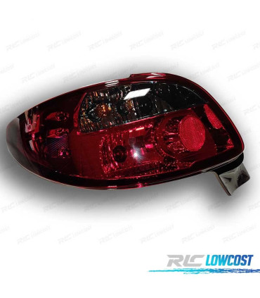 FANALI PER PEUGEOT 206 98-09 ROSSO GRIGIO