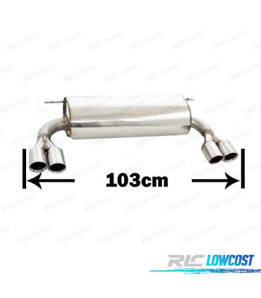 SCARICO SPORTIVO BMW F30 F31 320 316 11-15 LOOK M DOPPIA USCITA