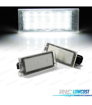 LUCI TARGA A LED PER RENAULT CLIO MEGANE LAGUNA TWINGO