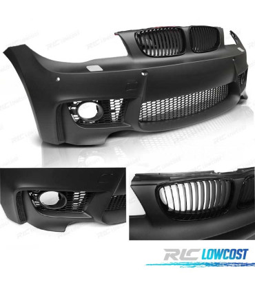 PARAURTI ANTERIORE BMW E81 E82 E87 E88 04-13 LOOK 1M PDC + GRIGLIE