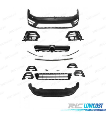 PARAURTI ANTERIORE VOLKSWAGEN VW GOLF 7 12-17 LOOK R