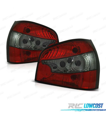 FANALI AUDI A3 8L 96-00 HATCHBACK ROSSO AFFUMICATO LEX