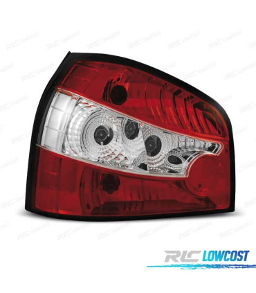 FANALI AUDI A3 8L 96-00 ROSSO BIANCO LEX