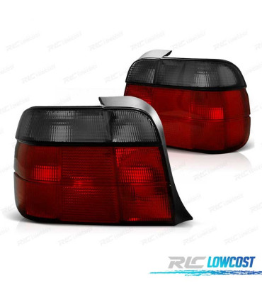 FANALI PER BMW E36 90-99 COMPACT ROSSO AFFUMICATO LEX