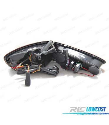 FANALI PER AUDI A4 B8 12-15 SEDAN A LED DINAMICI FUMÉ PER HALOGENO