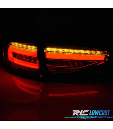 FANALI PER AUDI A4 B8 12-15 SEDAN LED DINAMICI FUMÉ A LED